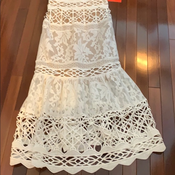 ML Monique Lhuillier Arabella Floral Lace Dress 4 - Picture 14 of 16